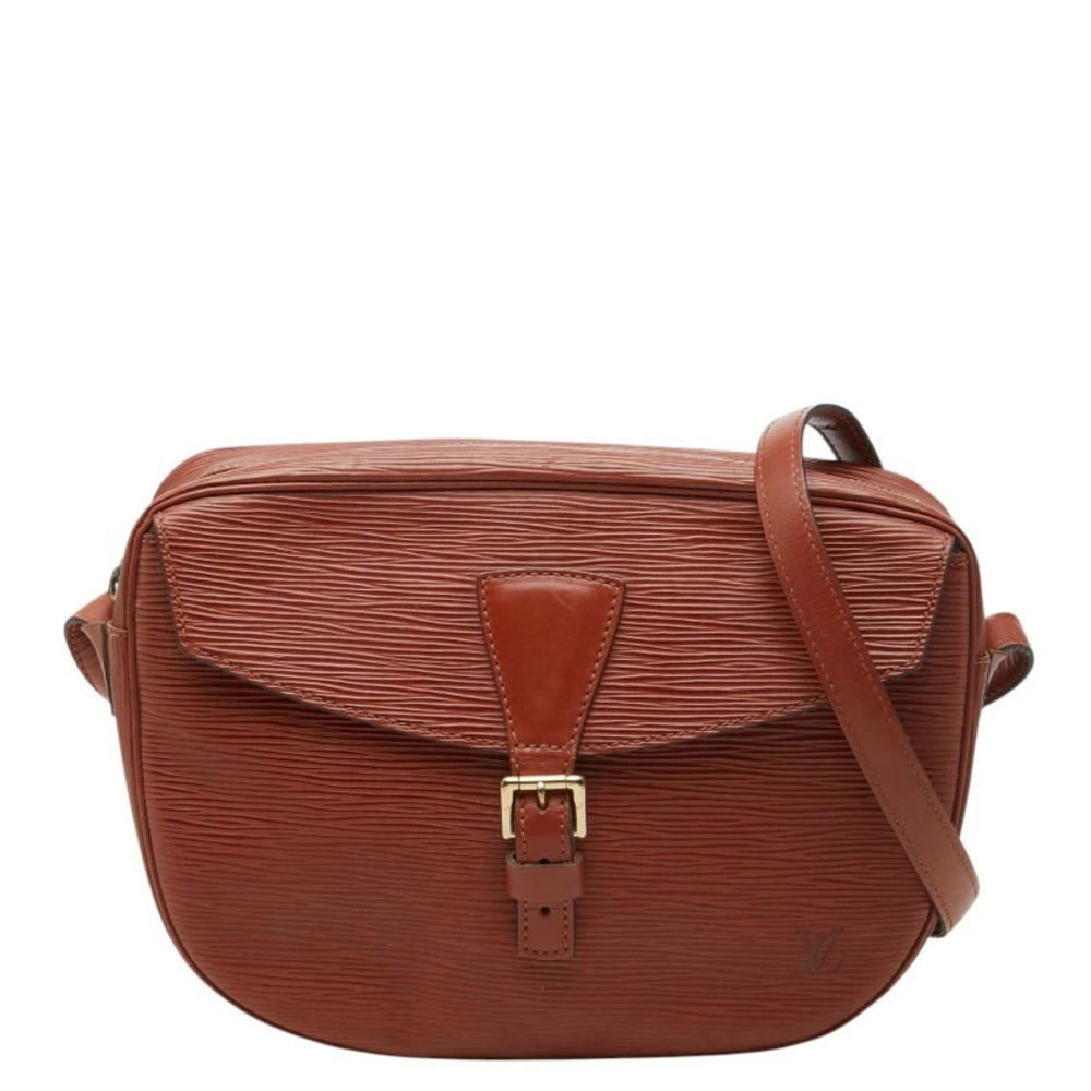 Louis Vuitton Epi Jeune Fille Crossbody Shoulder Bag Brown Leather